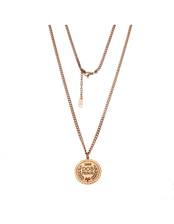 Κολιέ Senza Steel Rose Gold Plated - SSD3834RG