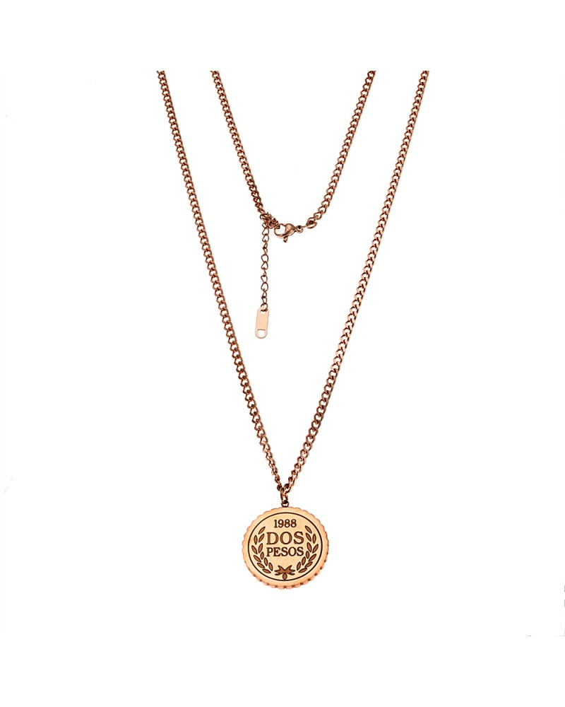 Κολιέ Senza Steel Rose Gold Plated - SSD3834RG