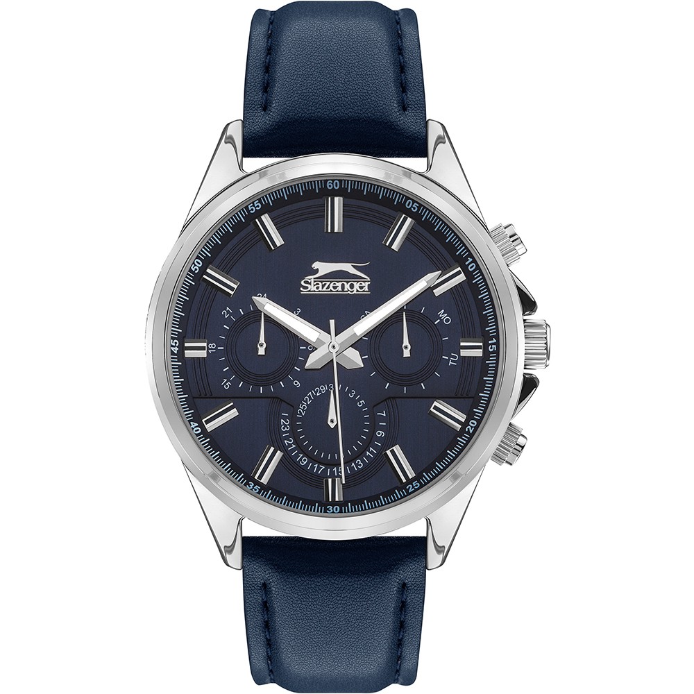 Ρολόι SLAZENGER Gents Black Leather Strap - SL.09.2067.2.04