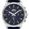 Ρολόι SLAZENGER Gents Black Leather Strap - SL.09.2067.2.04
