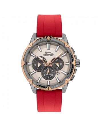 Ρολόι SLAZENGER Red Rubber Strap - SL.09.2090.2.03
