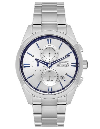 Ρολόι SLAZENGER Gents Silver Dial Stainless Steel Bracelet - SL.09.2215.2.07