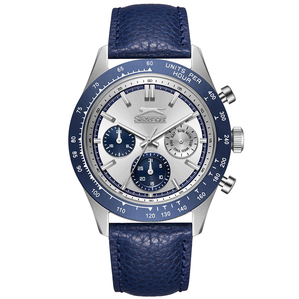 Ρολόι SLAZENGER Blue Leather Strap - SL.09.2359.2.05