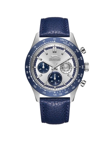 Ρολόι SLAZENGER Blue Leather Strap - SL.09.2359.2.05