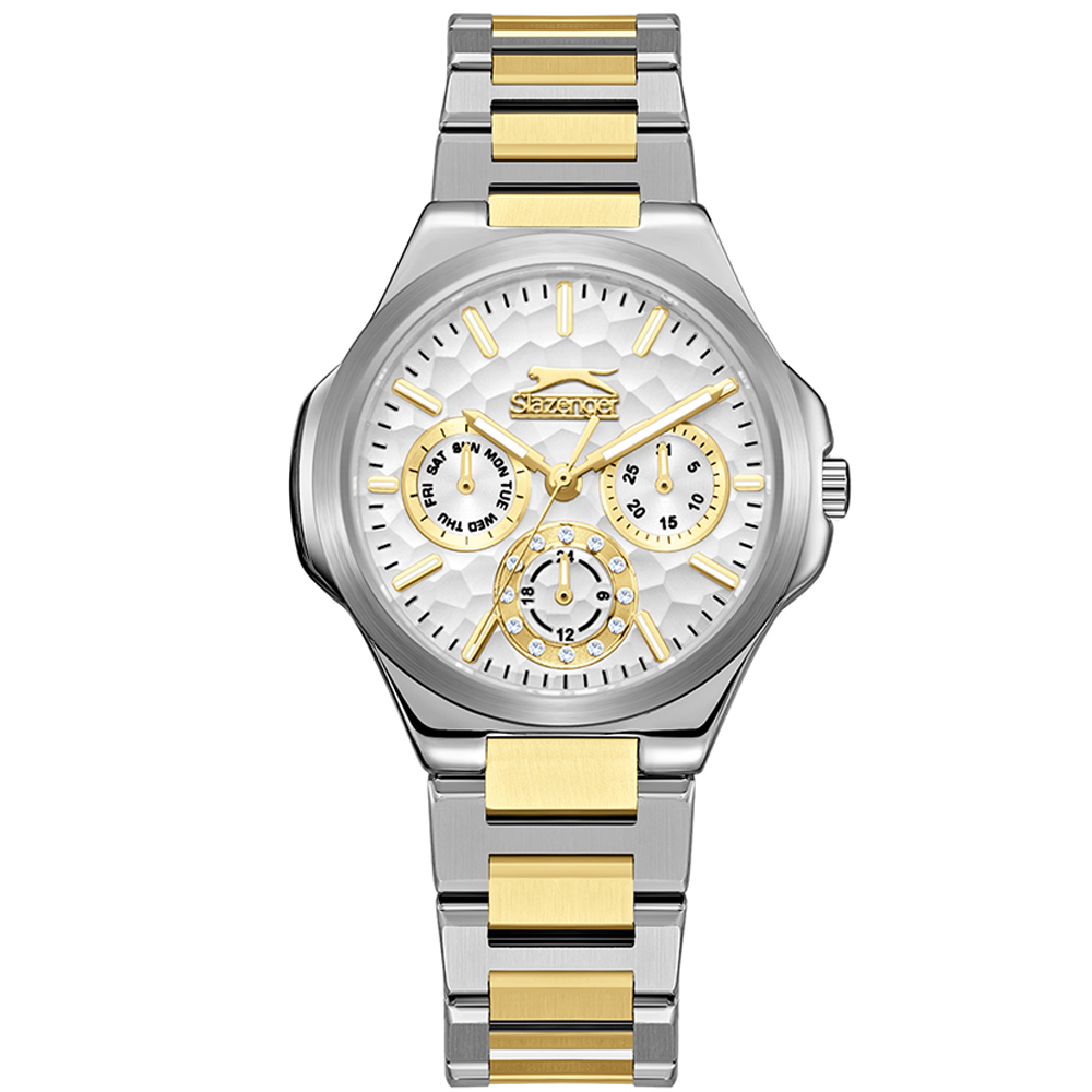 Ρολόι SLAZENGER Crystals Two Tone Stainless Steel Bracelet - SL.09.2365.4.07