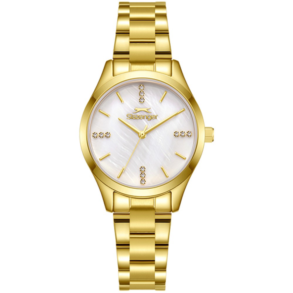 Ρολόι SLAZENGER Ladies Gold Plated Stainless Steel Bracelet - SL.09.2464.3.04