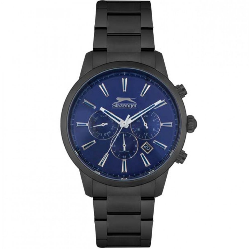Ρολόι SLAZENGER Multifunction Black Stainless Steel Bracelet - SL.09.6269.2.03