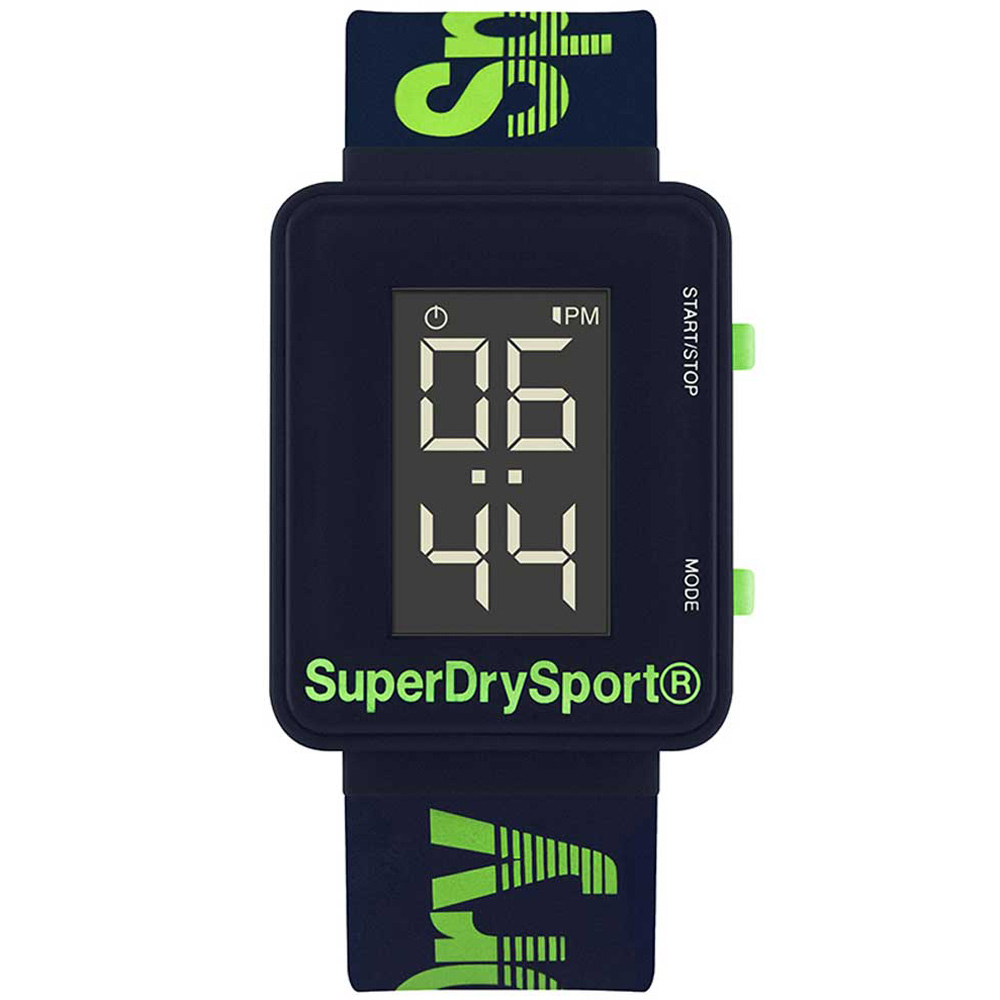 Ρολόι SUPERDRY Digi Sprint Blue Rubber Strap - SYG204UN