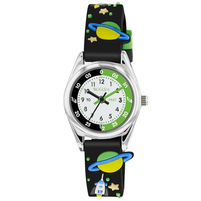 Ρολόι TIKKERS Black Space Rubber Strap - ATK0208