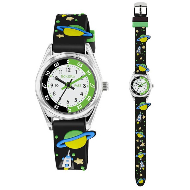 Ρολόι TIKKERS Black Space Rubber Strap - ATK0208