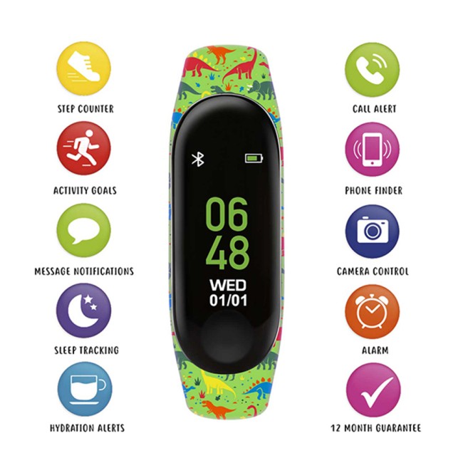 Ρολόι TIKKERS Trackers Dinosaur Multicolor Rubber Strap - TKS01-0007