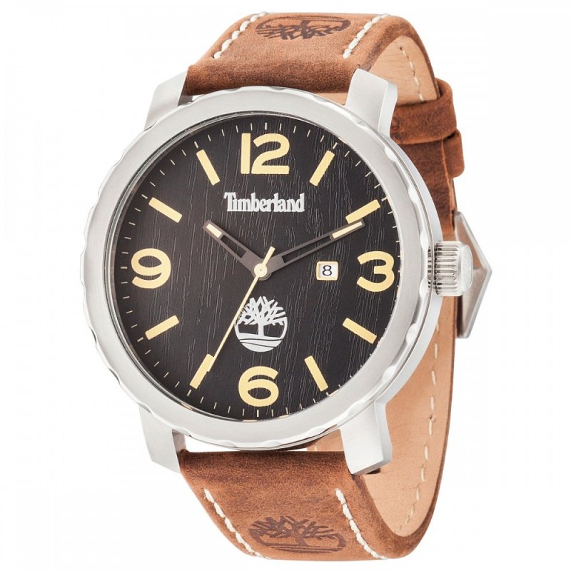 Ρολόι Timberland Pinkerton Brown Leather Strap - TBL14399XS02