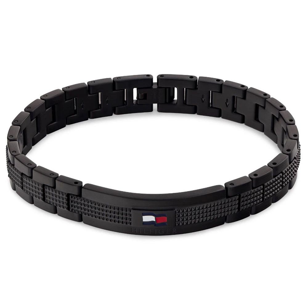 Βραχιόλι TOMMY HILFIGER Μαύρο από Ανοξείδωτο Ατσάλι - 2790420