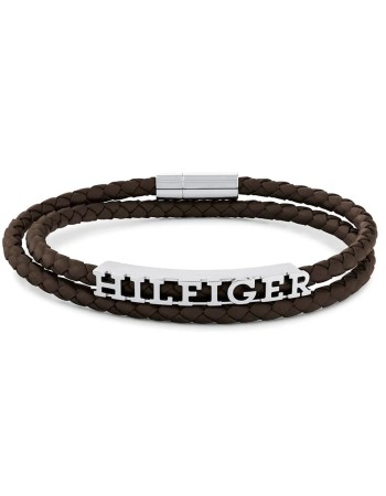 Ανδρικό Κολιέ TOMMY HILFIGER από Ανοξείδωτο Ατσάλι με Δέρμα - 2790589