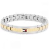 Βραχιόλι TOMMY HILFIGER Δίχρωμο από Ανοξείδωτο Ατσάλι - 2790642