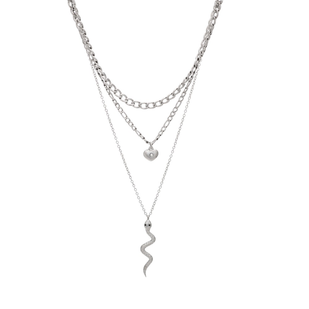 Κολιέ Visetti Stainless Steel 3 Part Chain - 22A-KD011S