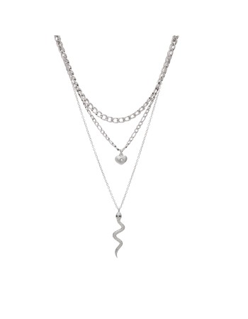 Κολιέ Visetti Stainless Steel 3 Part Chain - 22A-KD011S