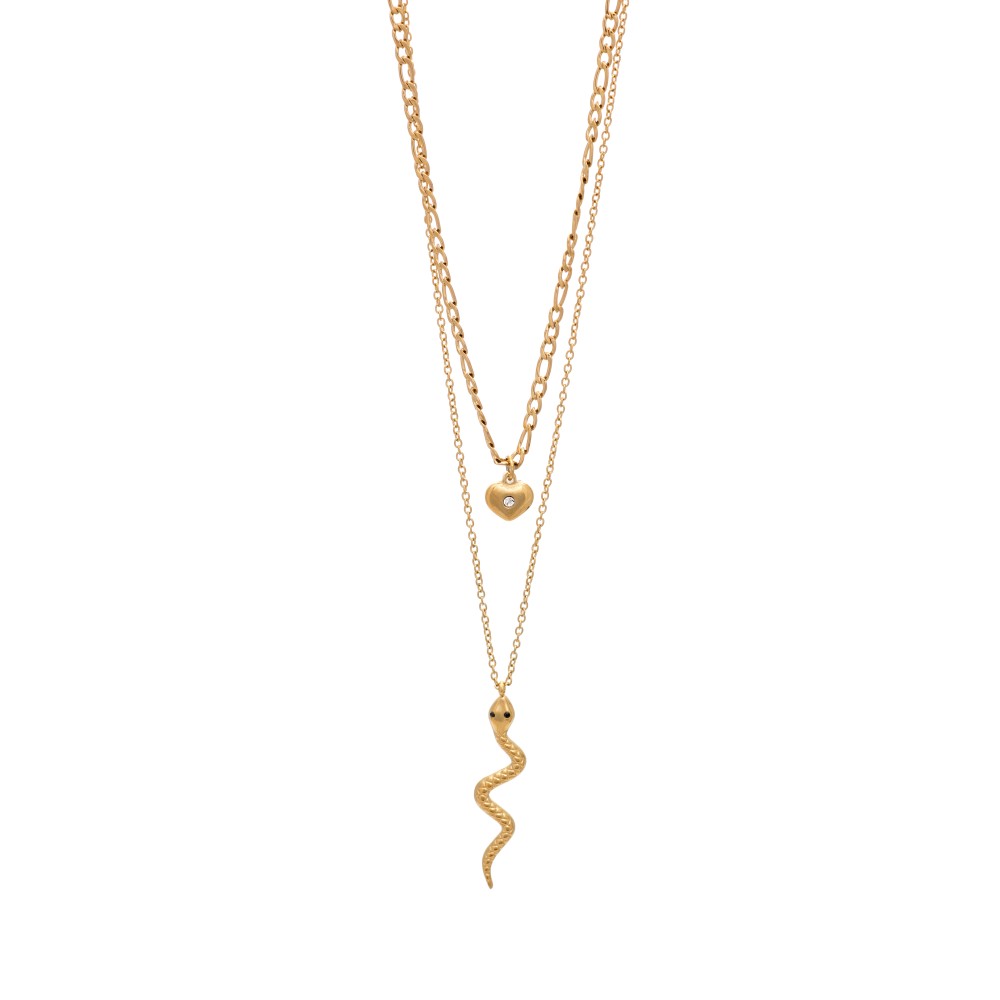 Κολιέ Visetti Stainless Steel 2 Shape Chain - 22A-KD012G