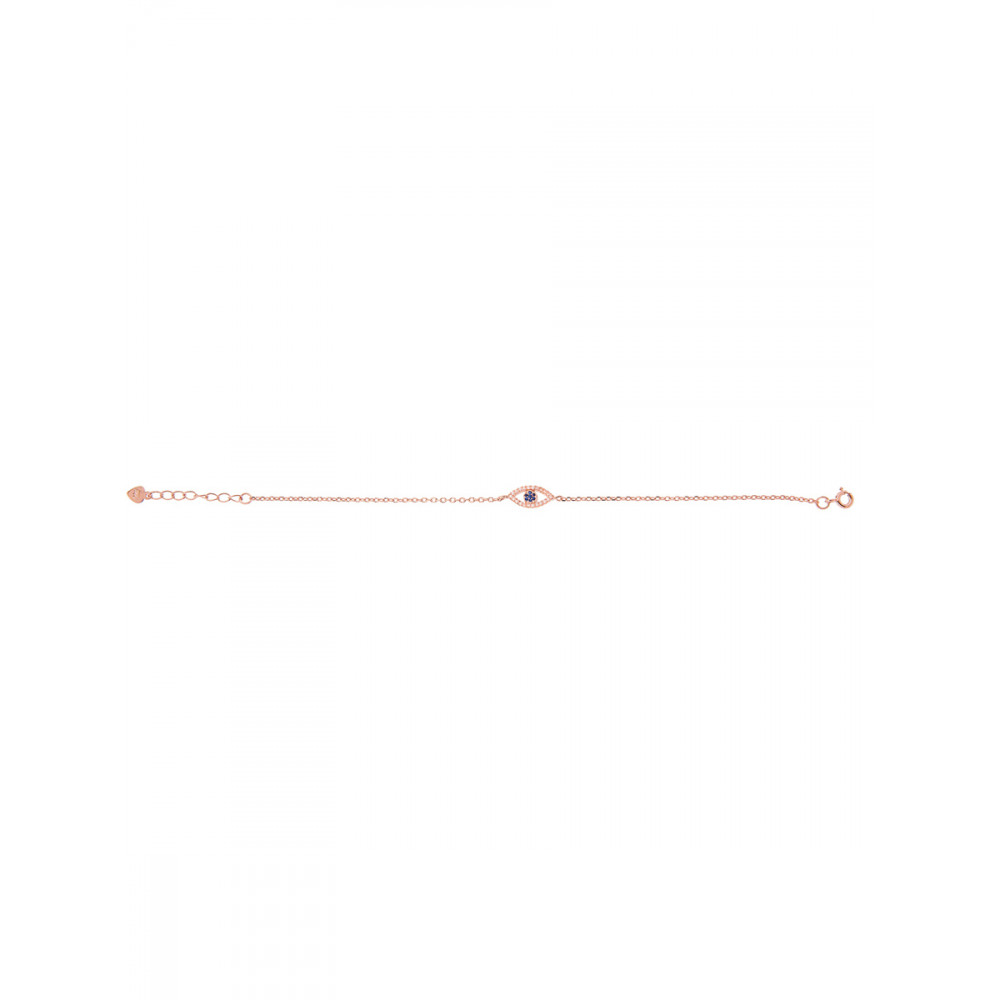 Βραχιόλι Ασήμι 925 Rose Gold Plated - 9B-BR062-2