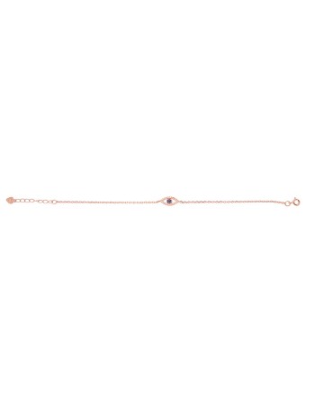 Βραχιόλι Ασήμι 925 Rose Gold Plated - 9B-BR062-2