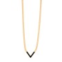 Κολιέ Visetti Stainless Steel Chain - Black V - HT-WKD057GB