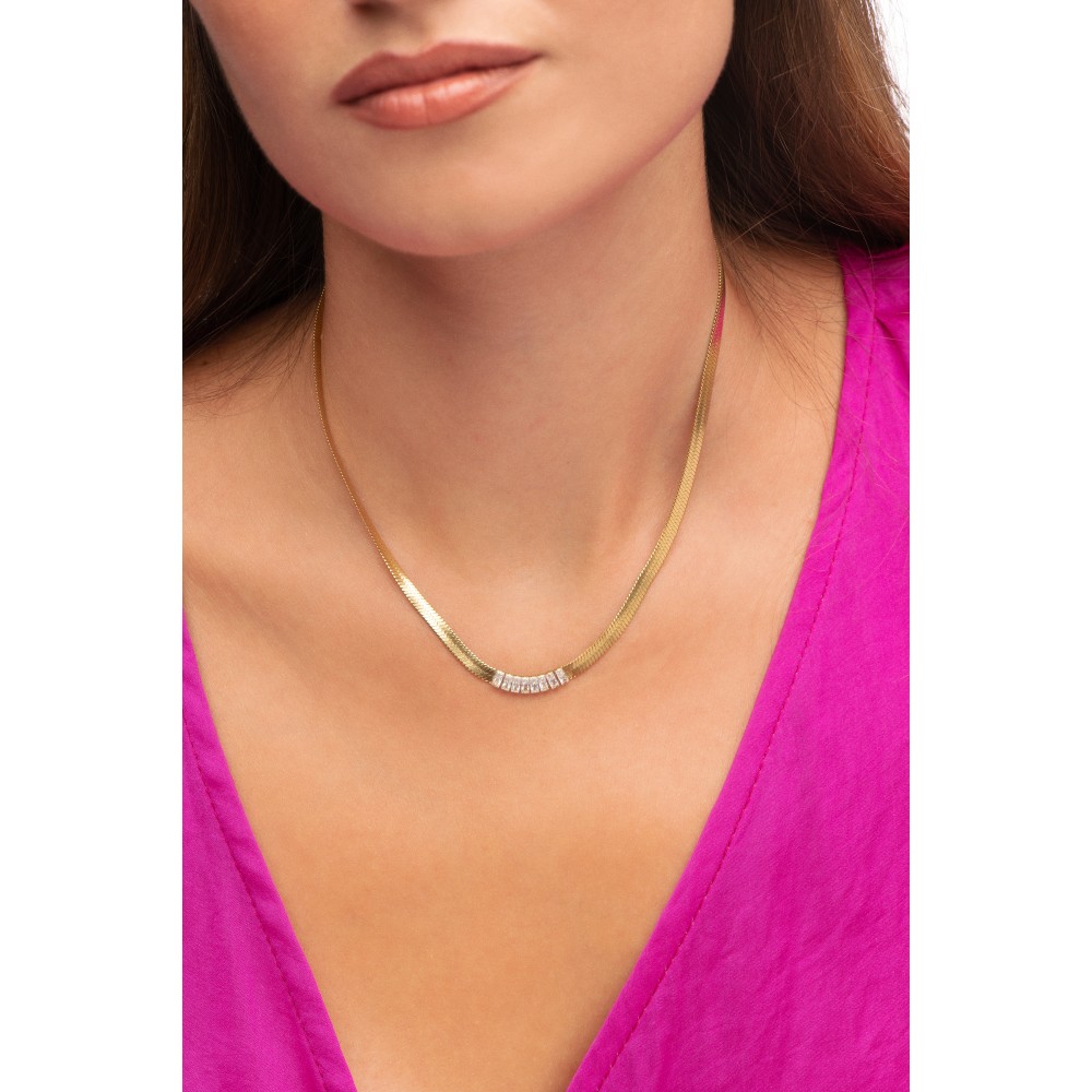 Κολιέ Visetti Gold Plated Stainless Steel Thick Chain - HT-WKD060G