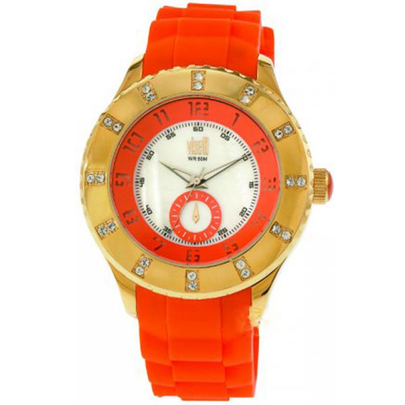 Ρολόι VISETTI Orange Rubber Strap - PE-746GO