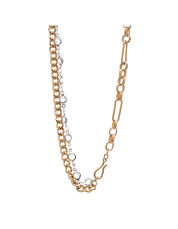 Κολιέ VISETTI Gold Plated Stainless Steel, Chain - SU-WKD045G