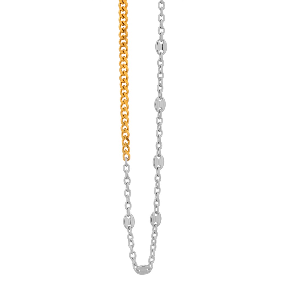 Κολιέ VISETTI Two Tone Stainless Steel - SU-WKD050SG
