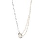 Κολιέ Visetti Stainless Steel Chain & Pearls - SU-WKD069S