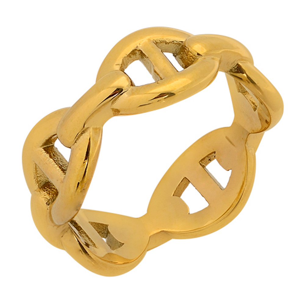 Δαχτυλίδι Visetti Gold Plated Stainless Steel Chain - SU-WRG010G