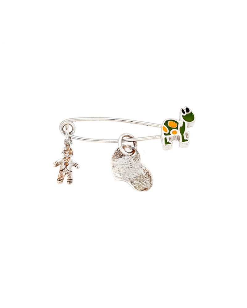 Καρφίτσα-Παραμάνα Visetti από Ασήμι 925 Χελωνίτσα - TA-KF004