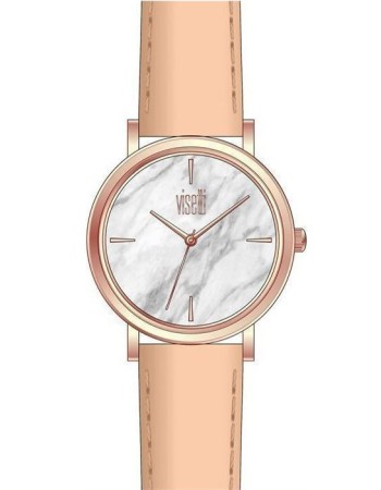 Ρολόι VISETTI Mar-Bling Nude Leather Strap - ZE-911RSW