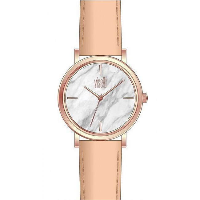 Ρολόι VISETTI Mar-Bling Nude Leather Strap - ZE-911RSW