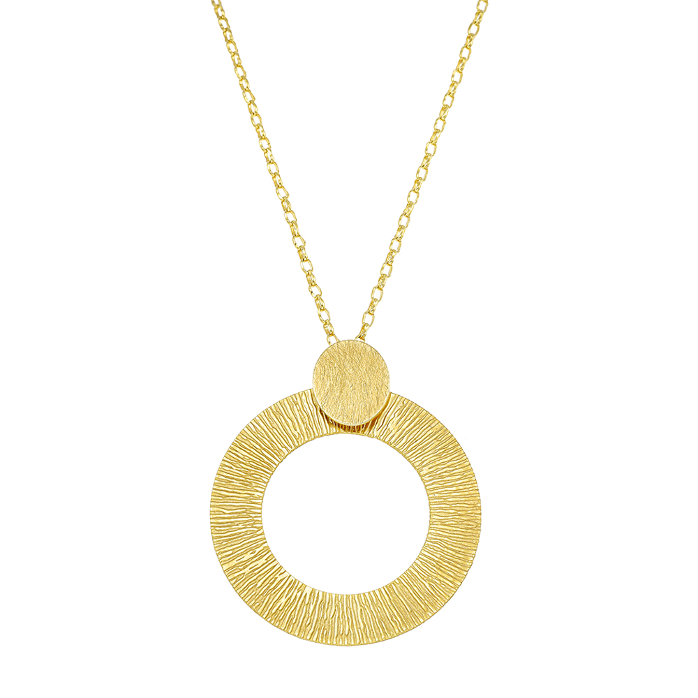 Κολιέ VOGUE από Επιχρυσωμένο Ασήμι 925, με κύκλο - 20174505401