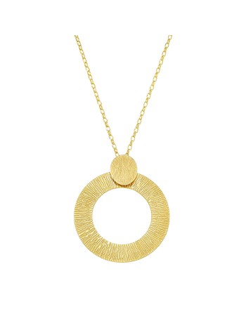 Κολιέ VOGUE από Επιχρυσωμένο Ασήμι 925, με κύκλο - 20174505401
