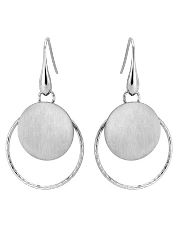 Σκουλαρίκια VOGUE από Ασήμι 925, διπλός κύκλος - 20174570203