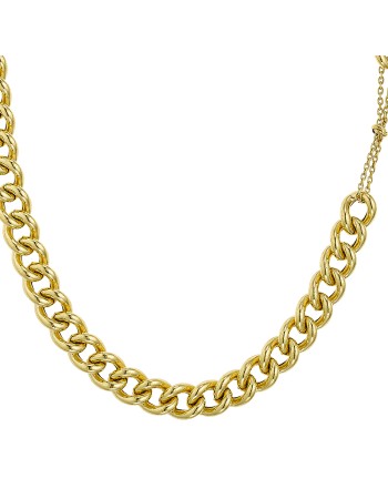 Κολιέ VOGUE από Επιχρυσωμένο Ασήμι 925, με χοντρή αλυσίδα - 20176732401