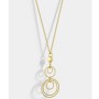Κολιέ VOGUE από Επιχρυσωμένο Ασήμι 925, με διπλό κύκλο - 20178305401
