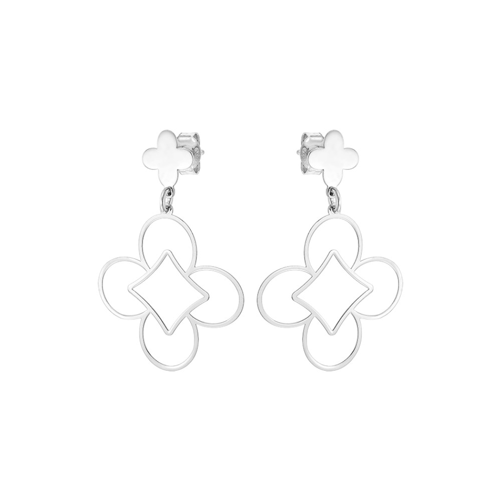 Σκουλαρίκια VOGUE από Ασήμι 925, κρεμαστό με λουλούδι - 20179632203