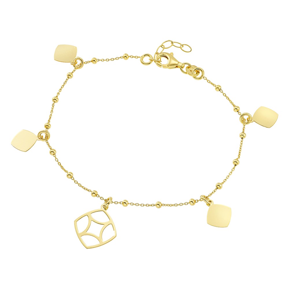 Βραχιόλι VOGUE από Επιχρυσωμένο Ασήμι 925, με κρεμαστά στοιχεία - 20179732301