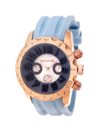 Ρολόι Watch Me Light Blue Rubber Strap - WME1013