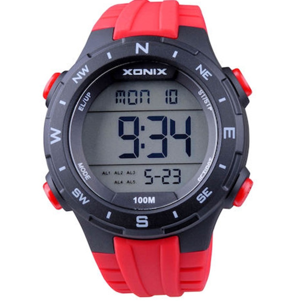 Ρολόι XONIX Red Rubber Strap - DAX-A02